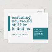 引越しのお知らせ 案内ポストカード (正面/裏面)