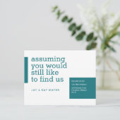 引越しのお知らせ 案内ポストカード (スタンド正面)