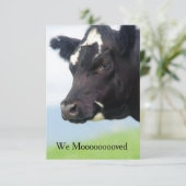 引越しのお知らせ（牛バージョン） 招待状 (スタンド正面)