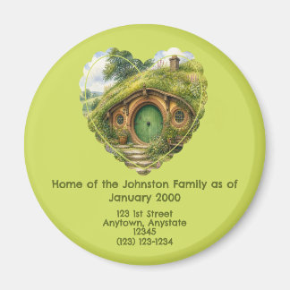 引越しの知らせ コテージ風冷蔵庫マグネット マグネット