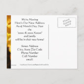 引越しはがきカスタムの引越し新しい住所の秋 案内ポストカード (裏面)