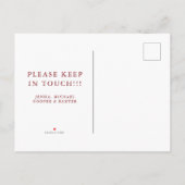 引越しました | かわいい森のキノコの家 案内ポストカード (裏面)