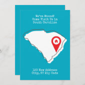 引越しました!ぜひサウスカロライナにお越しください 案内状 (正面/裏面)