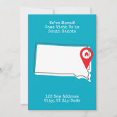 引越しました！ぜひ南ダコタへ遊びに来てください 案内状 (正面)