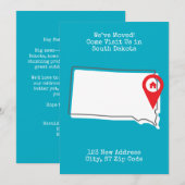 引越しました！ぜひ南ダコタへ遊びに来てください 案内状 (正面/裏面)