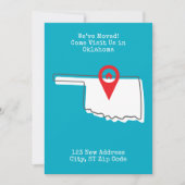 引越しました!オクラホマにお越しください 案内状 (正面)