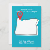 引越しました!オレゴンに遊びに来てください 案内状 (正面)