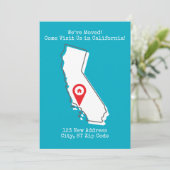 引越しました! カリフォルニアでお待ちしております 案内状 (スタンド正面)