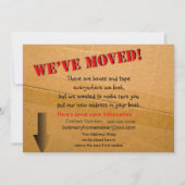 引越しました - ダンボール箱のお知らせ 案内状 (裏面)