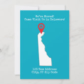 引越しました!デラウェアでお待ちしております 案内状 (正面)