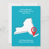 引越しました！ニューヨークでお待ちしております 案内状 (正面)