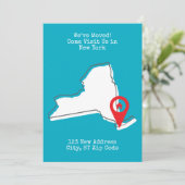 引越しました!ニューヨークでお待ちしております 案内状 (スタンド正面)