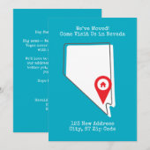 引越しました！ ネバダに遊びに来てください 案内状 (正面/裏面)