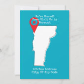 引越しました! バーモントに遊びに来てください 案内状 (正面)