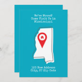 引越しました！ミシシッピに遊びに来てください 案内状 (正面/裏面)