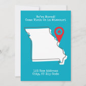 引越しました!ミズーリにお越しください 案内状 (正面)