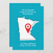 引越しました!ミネソタに遊びに来てください 案内状 (正面/裏面)