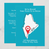 引越しました！メイン州で会いに来てください 案内状 (正面/裏面)