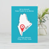 引越しました!メイン州にお越しください 案内状 (スタンド正面)