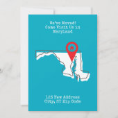 引越しました!メリーランドに遊びに来てください 案内状 (正面)