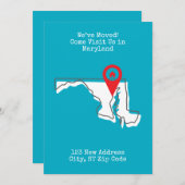 引越しました!メリーランドに遊びに来てください 案内状 (正面/裏面)