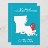 引越しました!ルイジアナに遊びに来てください 案内状 (正面/裏面)
