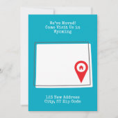 引越しました!ワイオミングに遊びに来てください 案内状 (正面)