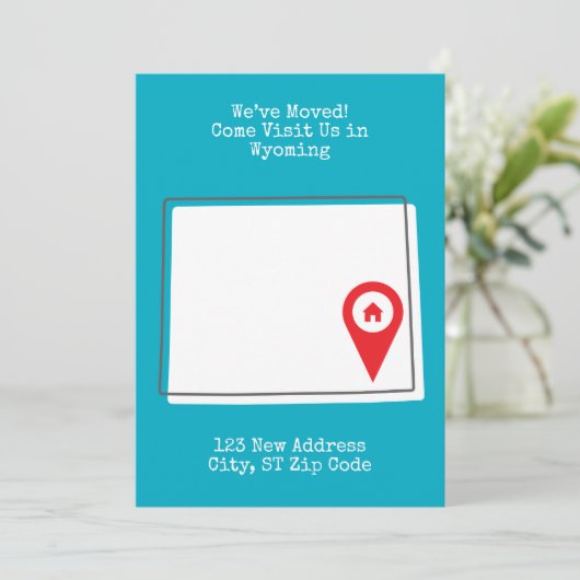 引越しました!ワイオミングに遊びに来てください 案内状 (スタンド正面)