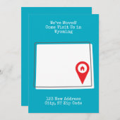 引越しました!ワイオミングに遊びに来てください 案内状 (正面/裏面)