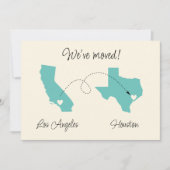 引越しました!州から州へのお知らせ 案内状 (正面)