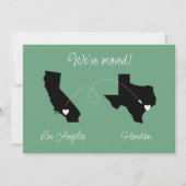 引越しました！州から州へのお知らせ 案内状 (正面)