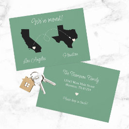 引越しました!州から州へのお知らせ 案内状