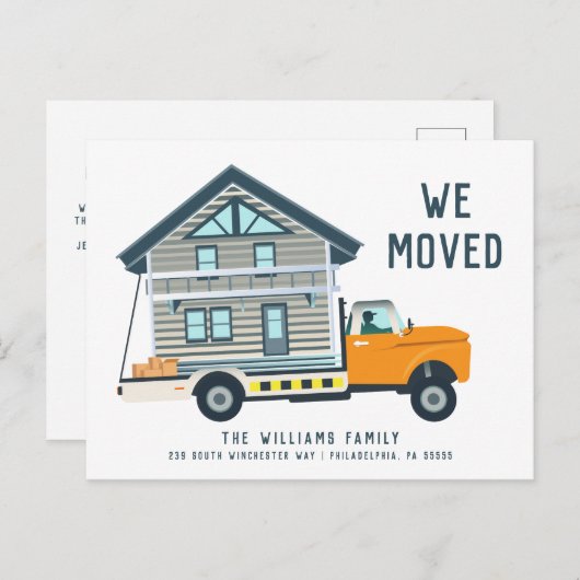 引越しました | 引っ越しトラック 案内ポストカード
