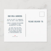 引越しました | 引っ越しトラック 案内ポストカード (裏面)