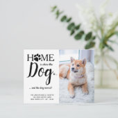 引越しました 新住所 ペット フォト 犬 引っ越し ポストカード (スタンド正面)