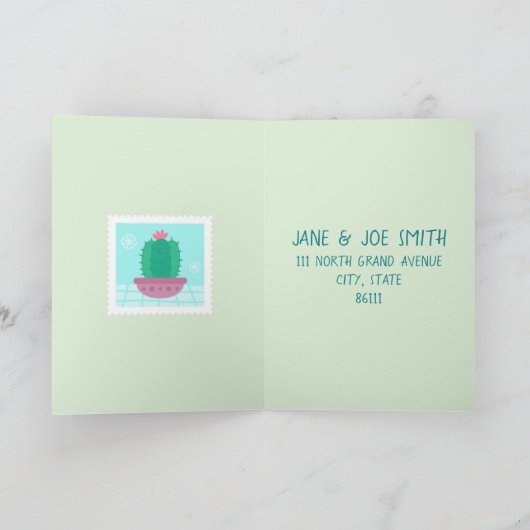 引越しました 案内状 (内部)