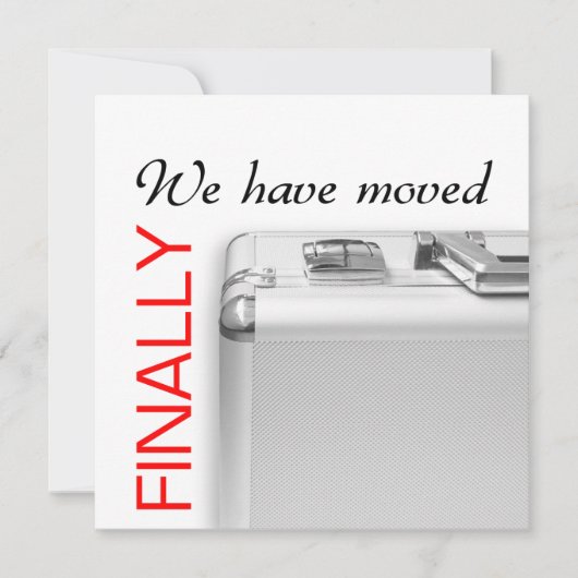 引越しをした 案内状 (正面)