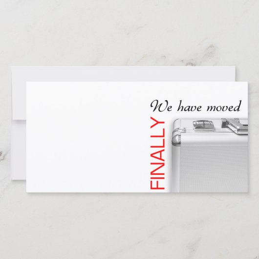 引越しをした 案内状 (正面)