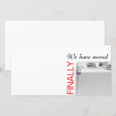 引越しをした 案内状 (正面/裏面)