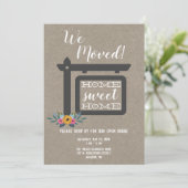 引越しオープンハウス招待状, 私たち引越しました招待状 招待状 (スタンド正面)