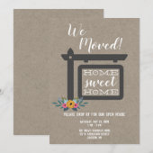 引越しオープンハウス招待状, 私たち引越しました招待状 招待状 (正面/裏面)