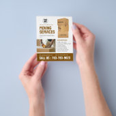 引越しサービスカスタムチラシ チラシ (手)