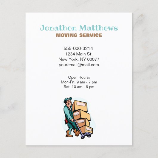 引越しサービス業 チラシ (正面)