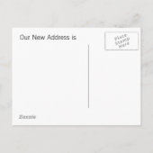 引越しハウスポストカードかわいいピンクのパーソナライズ 案内ポストカード (裏面)