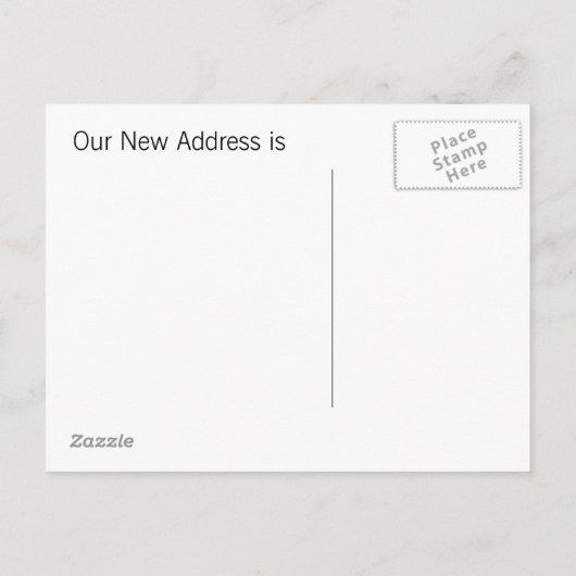 引越しハウスポストカードかわいいピンクのパーソナライズ 案内ポストカード (裏面)