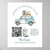 引越しファンドの遠くにパーティー標識 ポスター (正面)