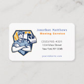 引越し人会社サービス名刺 名刺 (正面)