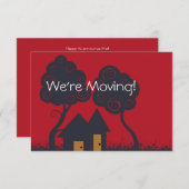 引越し住宅案内ノートカード 案内状 (正面/裏面)