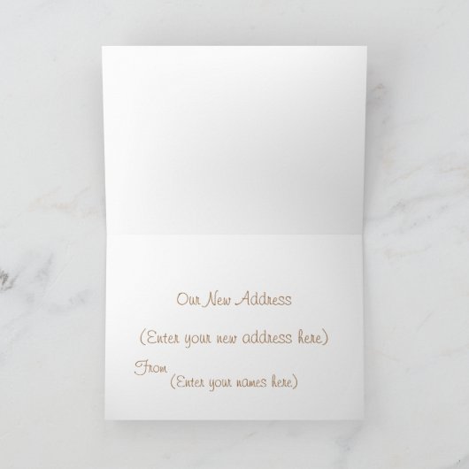 引越し住宅 案内状 (内部)