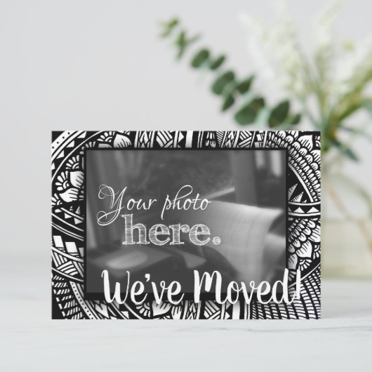 引越し住所の賛美変更 案内状 (スタンド正面)